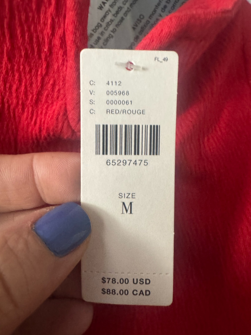 Anthropologie Porridge Strapless Bustier Top Red Size Med Y2K - Picture 5 of 6